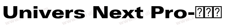 Univers Next Pro字体转换